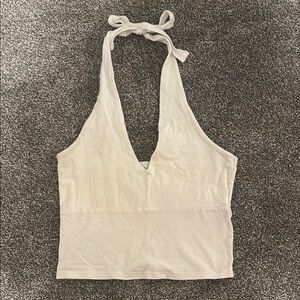 White Halter Top